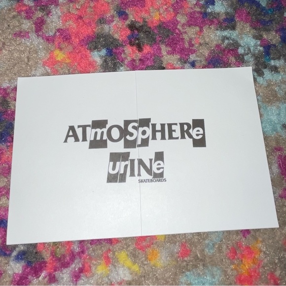 Supreme x Antihero ICE Sticker/Decal Authentic Atmosphere Urine Collection FW20 - Picture 2 of 2